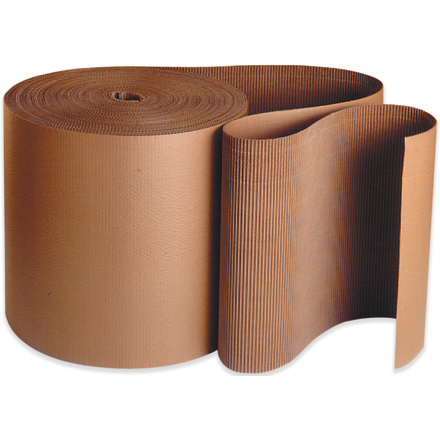 12" x 250' - A Flute Kraft Singleface Corrugated Roll