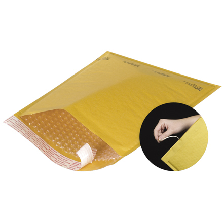 14 <span class='fraction'>1/4</span> x 20" Kraft #7 Self-Seal Bubble Mailers w/Tear Strip