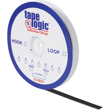 4" x 75' Black Hook Tape Logic<span class='rtm'>®</span> Individual Tape Strips