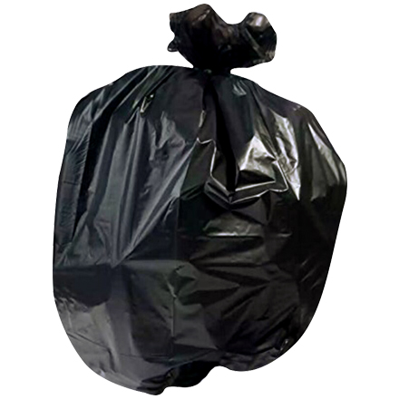 High Density Trash Liners - Black, 56 Gallon, .55 Mil.