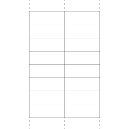 1 <span class='fraction'>1/8</span> x 3" Plastic Label Holder Insert Cards