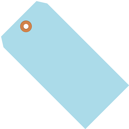 4 <span class='fraction'>3/4</span> x 2 <span class='fraction'>3/8</span>" Light Blue 13 Pt. Shipping Tags