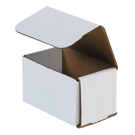 5 x 3 x 3" White Corrugated Mailers