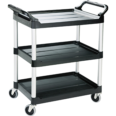 Rubbermaid<span class='rtm'>®</span> Service Cart - 34 x 19 x 38", Black