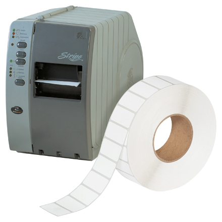 1 x 3/4" White Thermal Transfer Labels