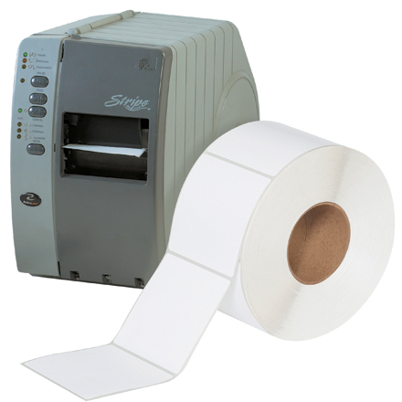 1 x 1" White Direct Thermal Transfer Labels