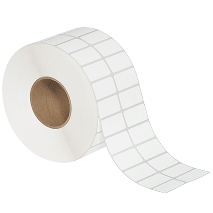 2  x 1" 2-Up White Thermal Transfer Labels