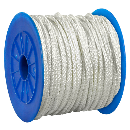 1/4", 1,480 lb. White Twisted Nylon Rope